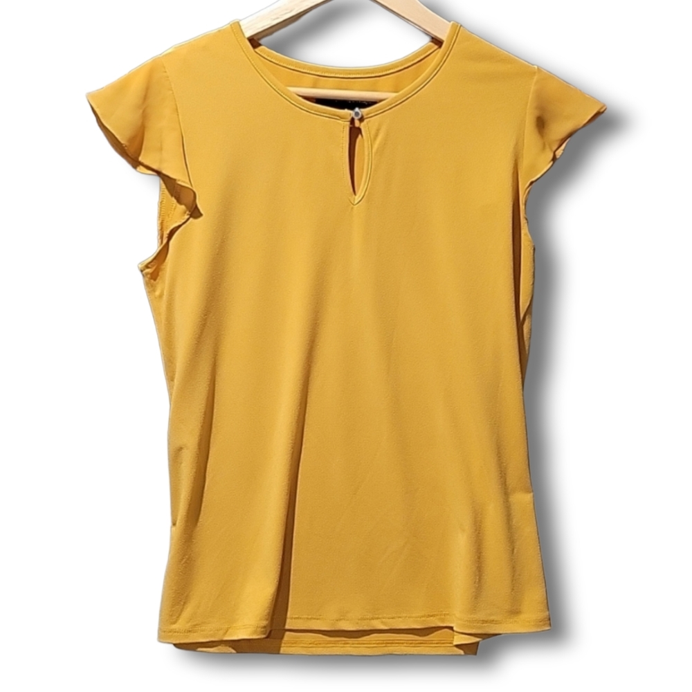 Catherine Malandrino Flutter Sleeve Top